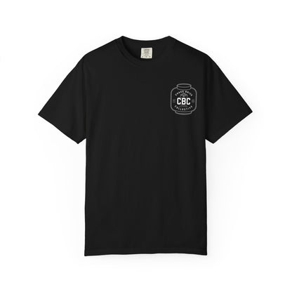 Chaos Brick Collective CBC Logo T-Shirt — Retro Jar Badge Graphic Tee